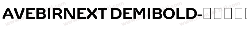 AVEBIRNEXT DEMIBOLD字体转换